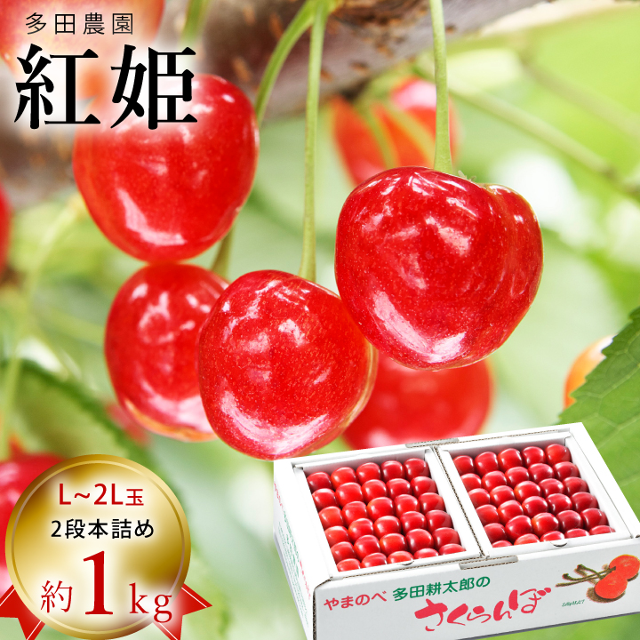 多田農園 紅姫 1kg/本詰め