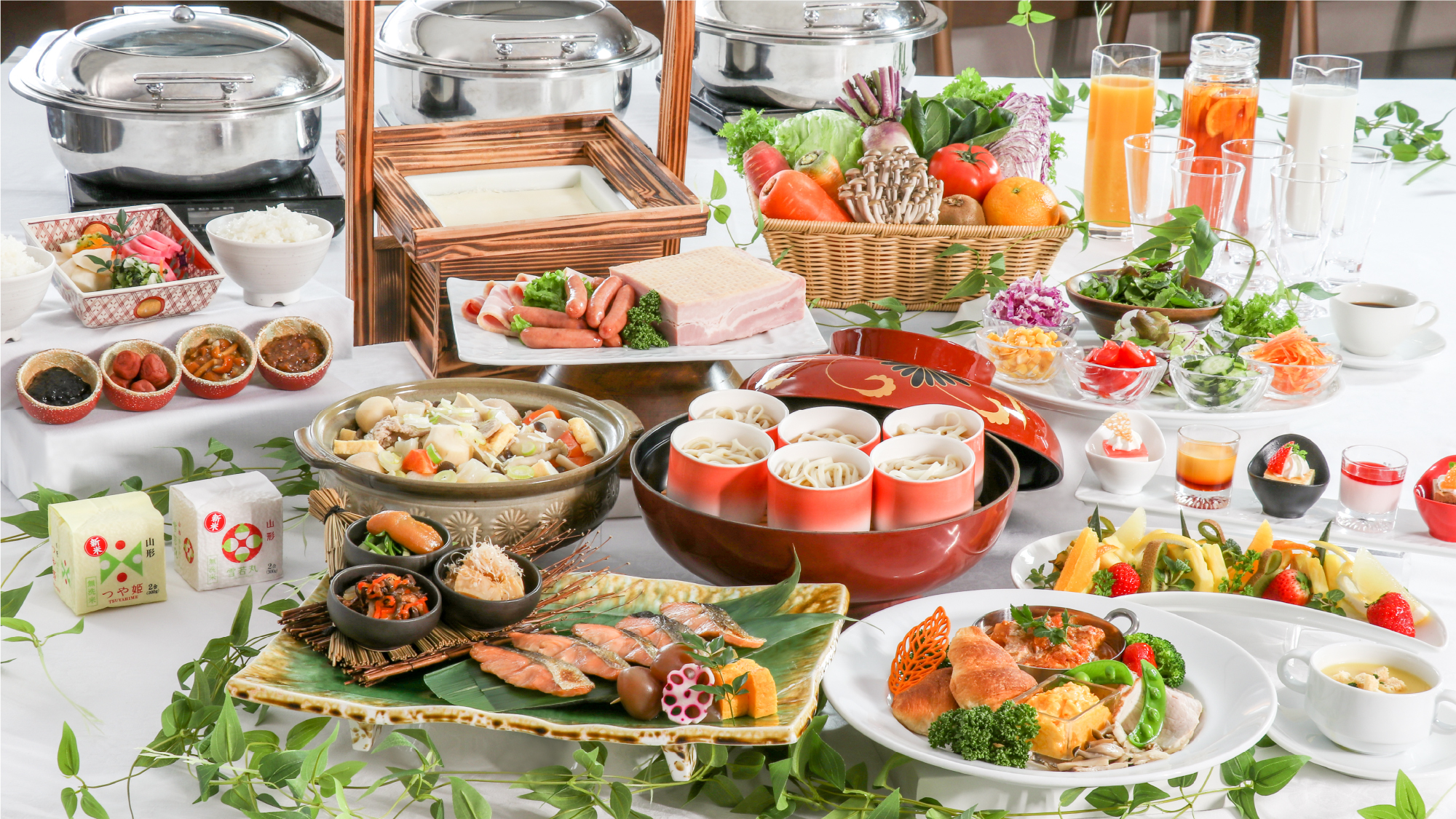 朝食バイキング